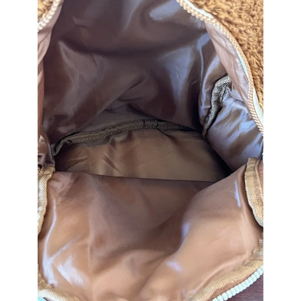 Kids Plush Sherpa Dog‎ Animal Backpack Brown Tan Fuzzy Novelty School Bag